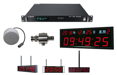 高性能NTP网络时间同步服务器+日历子钟在阳新县人民医院投入运行
